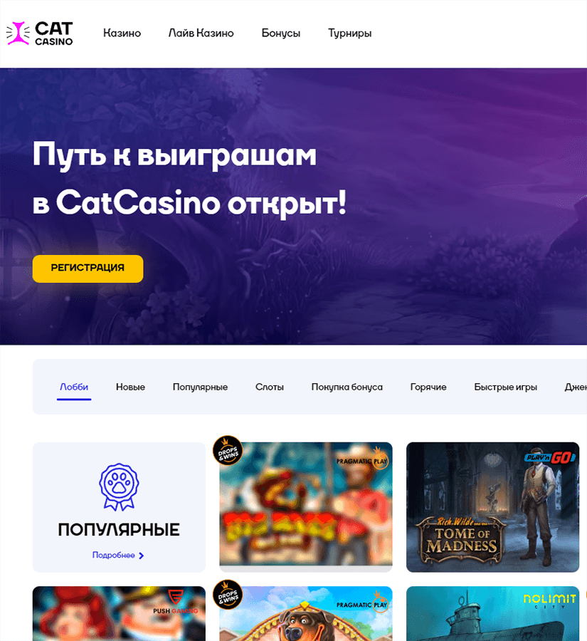 Самое инновационное казино в России: Cat Casino!: Назад к основам